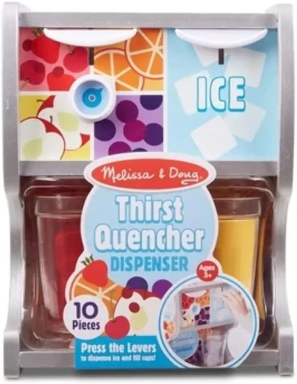 Melissa & Doug Wooden Thirst Quencher Drink Dispenser With Cups