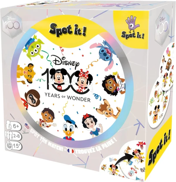 Spot It! Disney 100 Years of Wonder Card Game