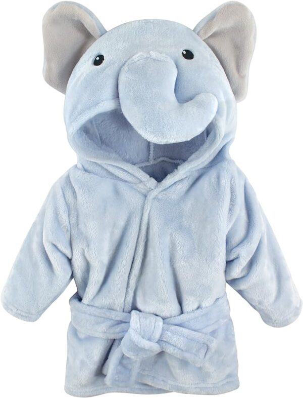 Hudson Baby Unisex Baby Plush Animal Face Bathrobe